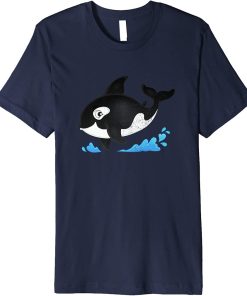 Cute Ocean Orca Design Funny Sea Animal Whale Men Women Premium T-Shirt