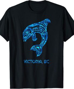 Victoria British Columbia Native Fisherman Orca Killer Whale T-Shirt