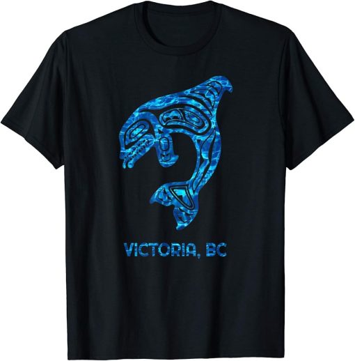 Victoria British Columbia Native Fisherman Orca Killer Whale T-Shirt