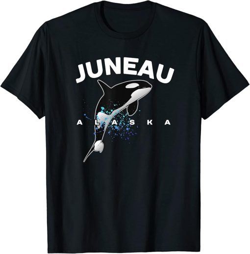 JUNEAU ALASKA Orca Killer Whale Watching Camping Vacation T-Shirt